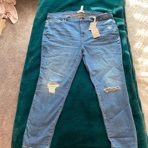 Madewell high rise skinny crop jeans - 9”; 36